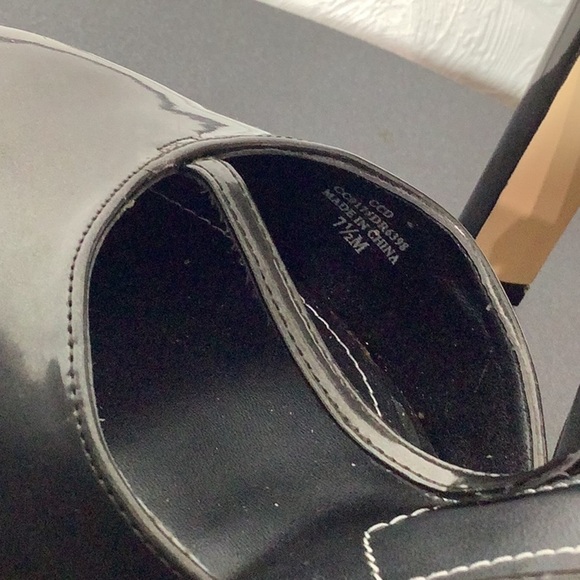 Charles David NEW - Sz 7.5 - cute block heels with plateau - black brown color - Picture 6 of 6